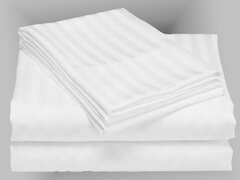 Cearceaf pat 160x240cm Damasc Bumbac dunga 1 cm